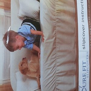 Surefit slipcover, Luxury Suede Love seat size